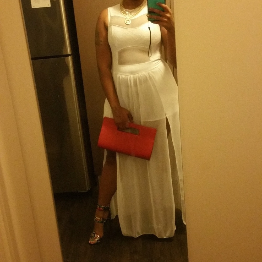 White jumpsuit dress